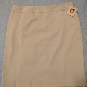 Anne Klein SKIRT size 16 Heather Beechwood Tan